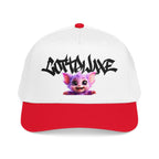 Cute Purple Creature Graphic Mid Profile Baseball Cap Cartoon Character COTTOLUXE