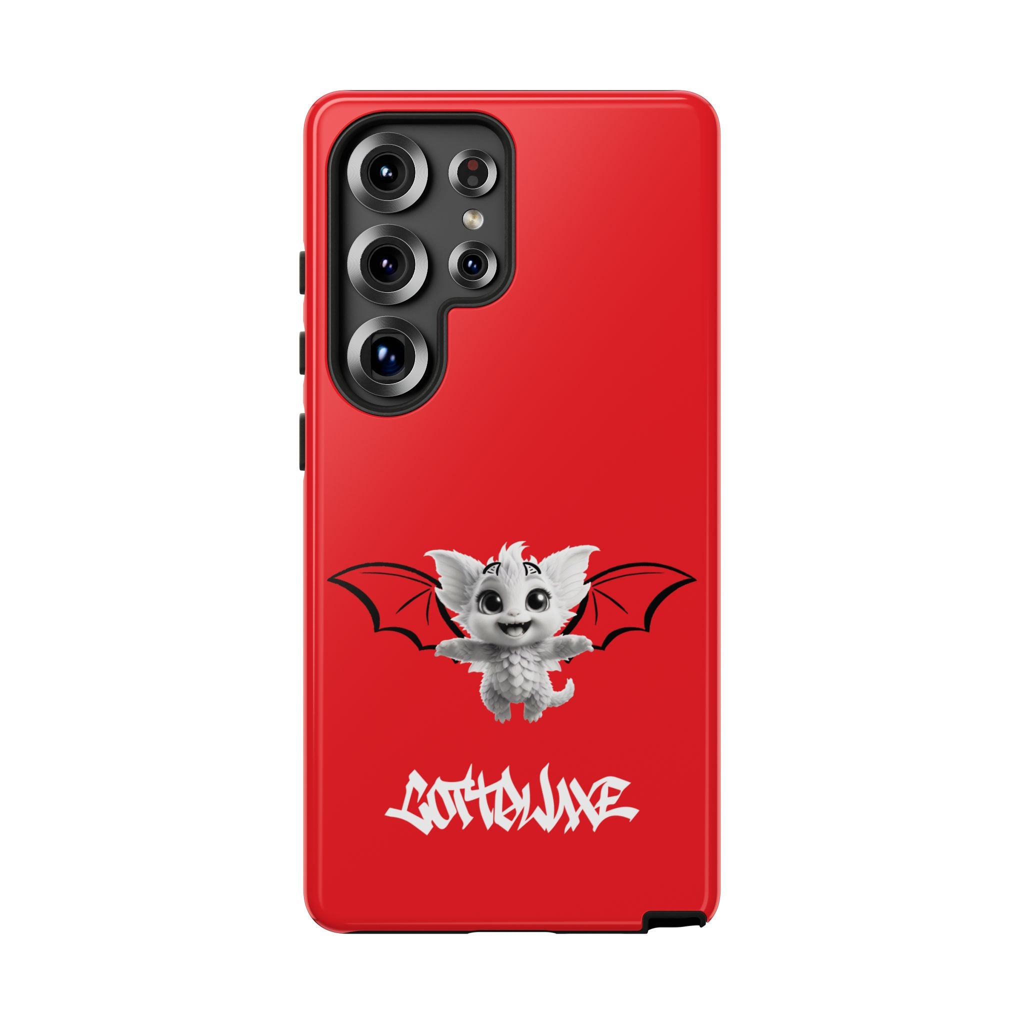 Red Yume Kawaii Cat phone case - Tough Cases - logo "COTTOLUXE"