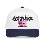 Cute Purple Creature Graphic Mid Profile Baseball Cap Cartoon Character COTTOLUXE