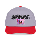 Cute Purple Creature Graphic Mid Profile Baseball Cap Cartoon Character COTTOLUXE