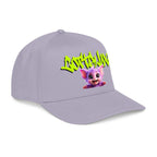 Cute Purple Creature Graphic Mid Profile Baseball Cap Cartoon Character COTTOLUXE