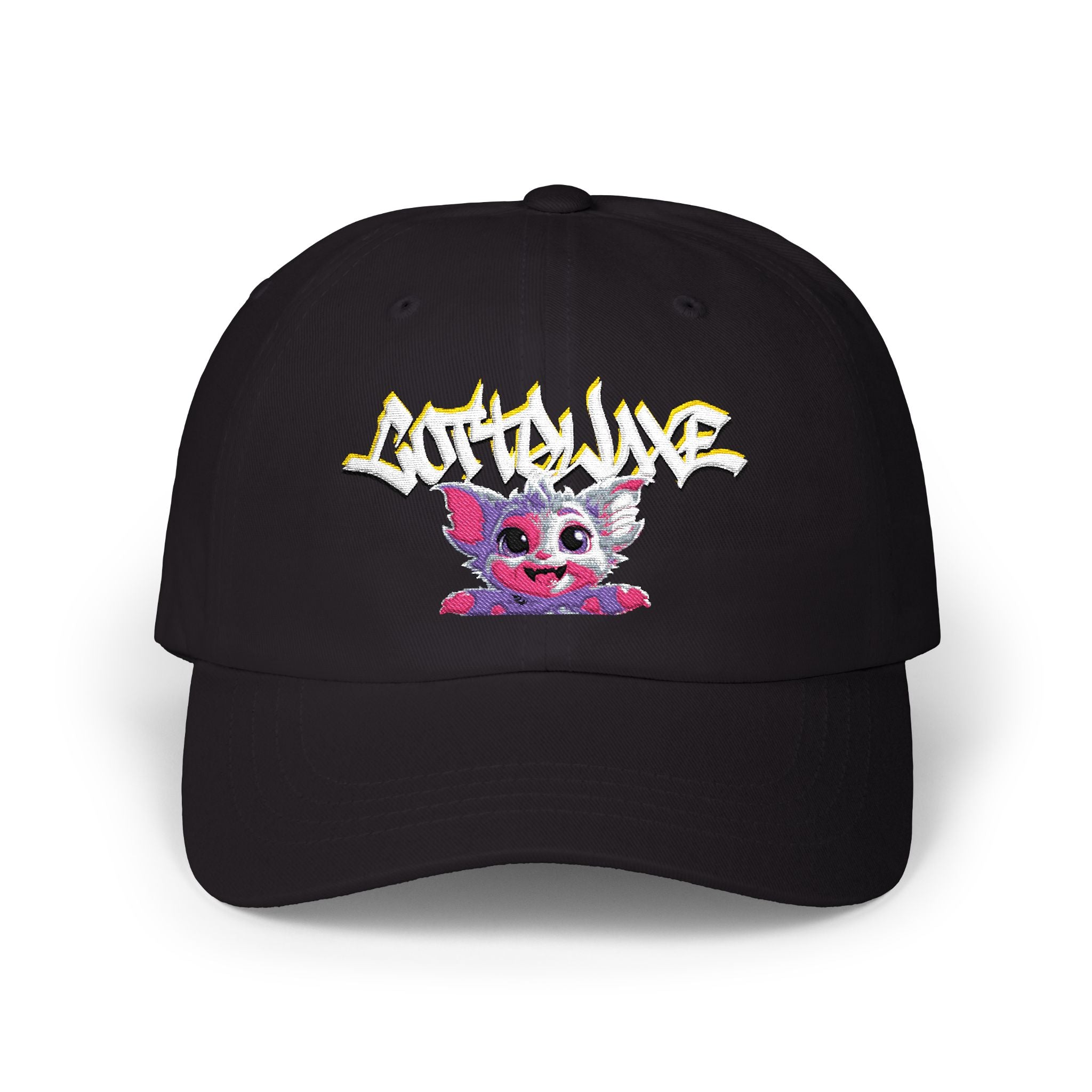 embroidered logo Classic Cap white adjustable cotton hat COTTOLUXE