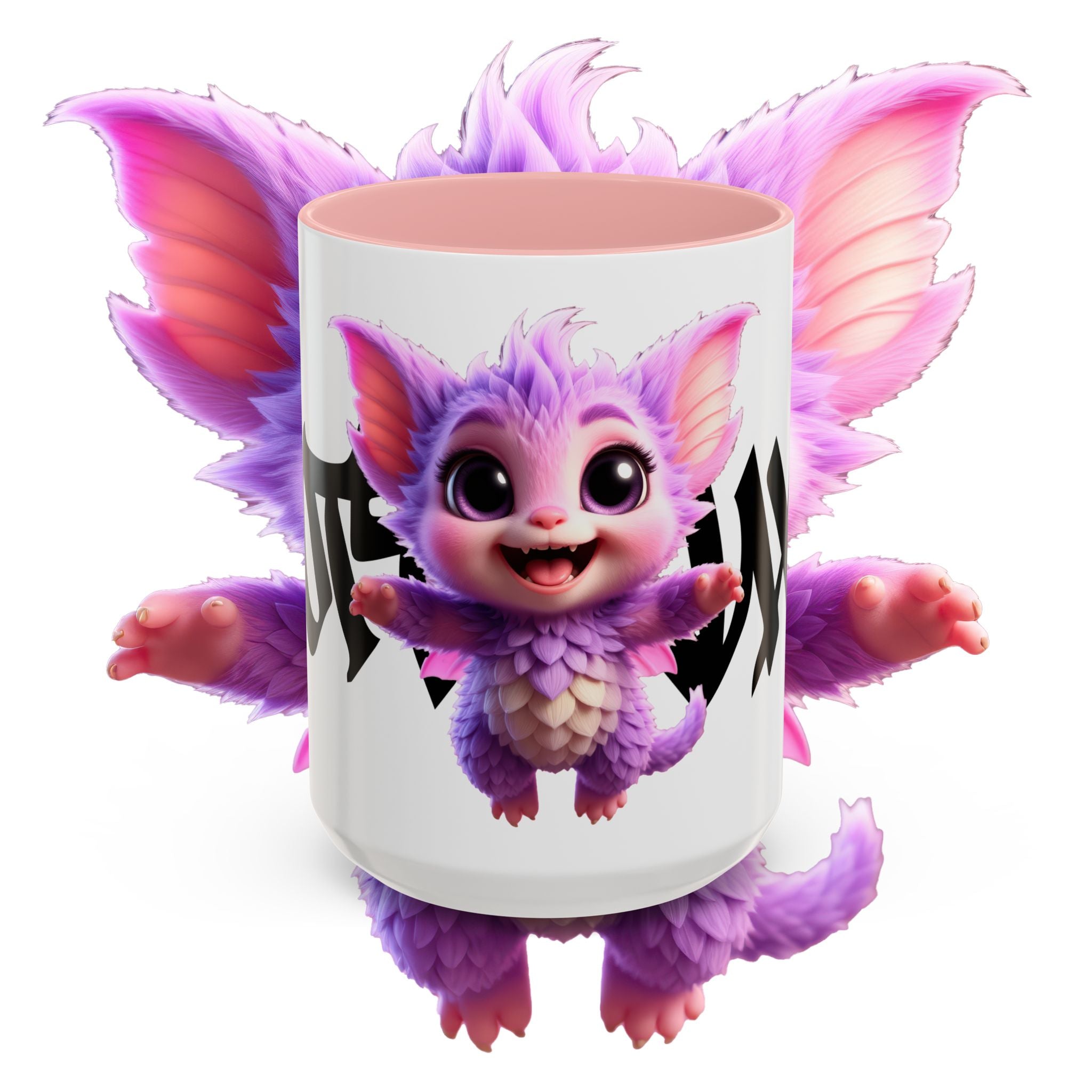 Cute Purple Fluffy Creature Mug Accent Coffee Mug 11oz 15oz COTTOLUXE
