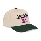Cute Purple Creature Graphic Mid Profile Baseball Cap Cartoon Character COTTOLUXE