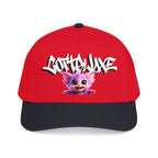 Cute Purple Creature Graphic Mid Profile Baseball Cap Cartoon Character COTTOLUXE