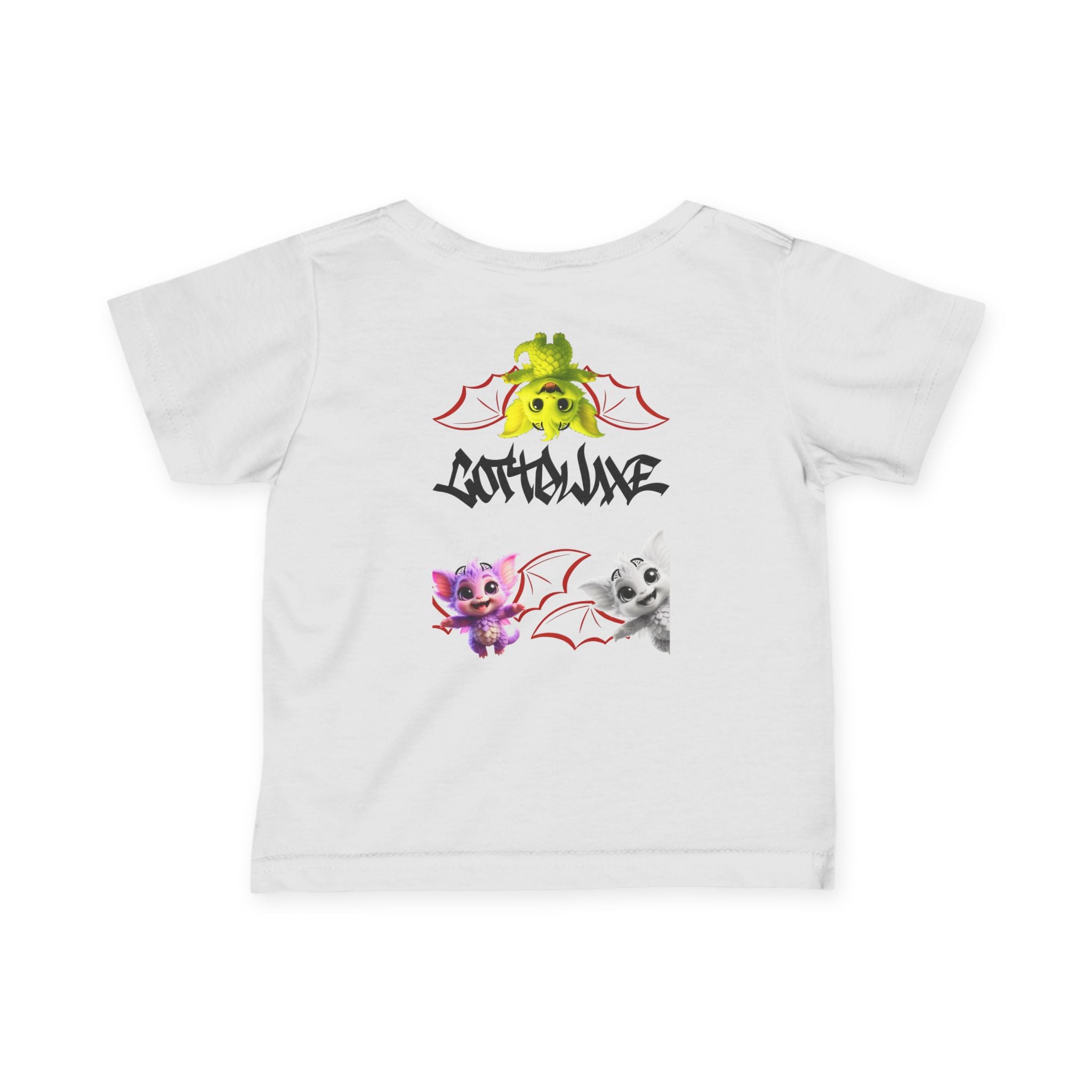 Purple Cute Monster Infant Tee Cartoon Creature Playful Nursery COTTOLUXE