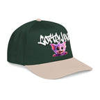 Cute Purple Creature Graphic Mid Profile Baseball Cap Cartoon Character COTTOLUXE