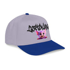 Cute Purple Creature Graphic Mid Profile Baseball Cap Cartoon Character COTTOLUXE