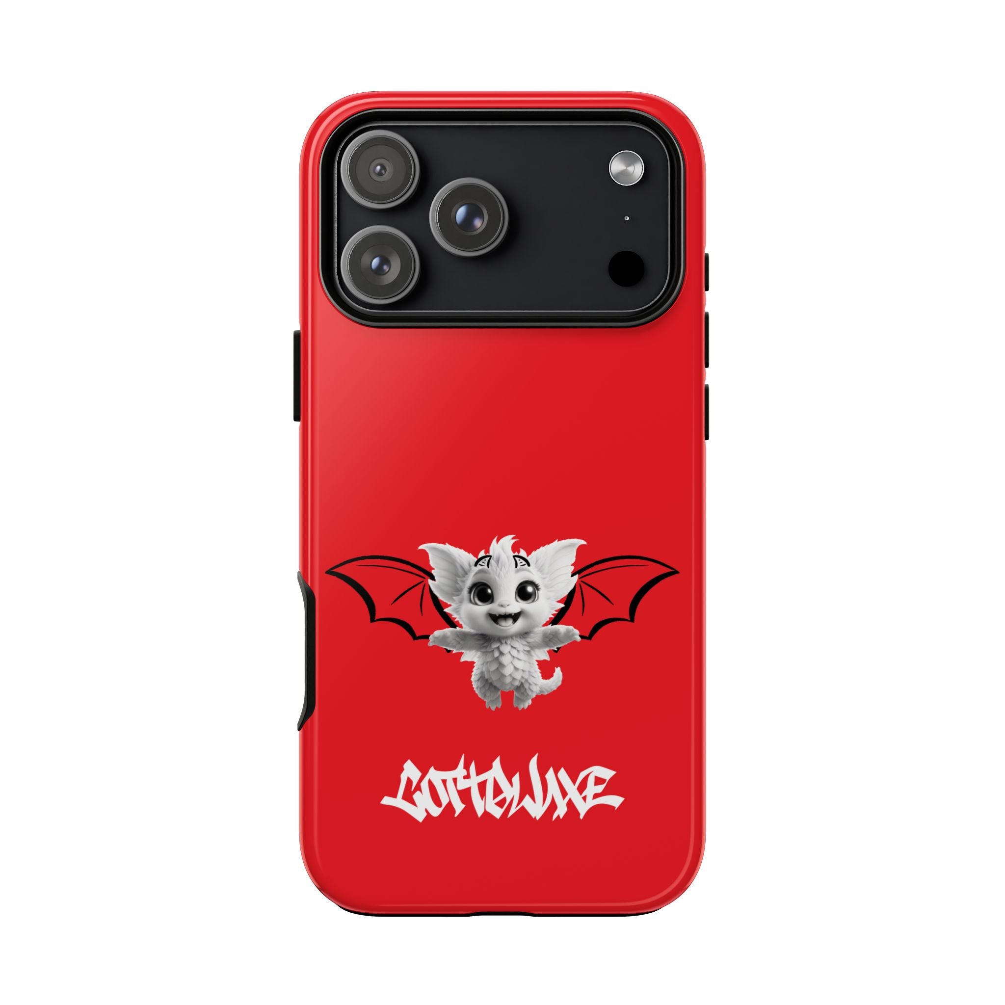 Red Yume Kawaii Cat phone case - Tough Cases - logo "COTTOLUXE"